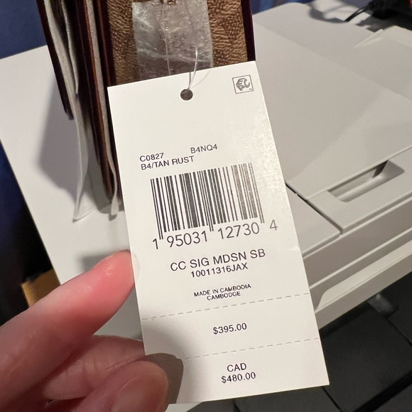 COACH Madison Signature Leather Crossbody Bag - Picture 5 of 12